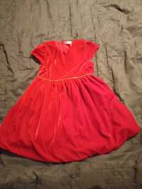 Sukienka czerwona dla dziewczynki 86