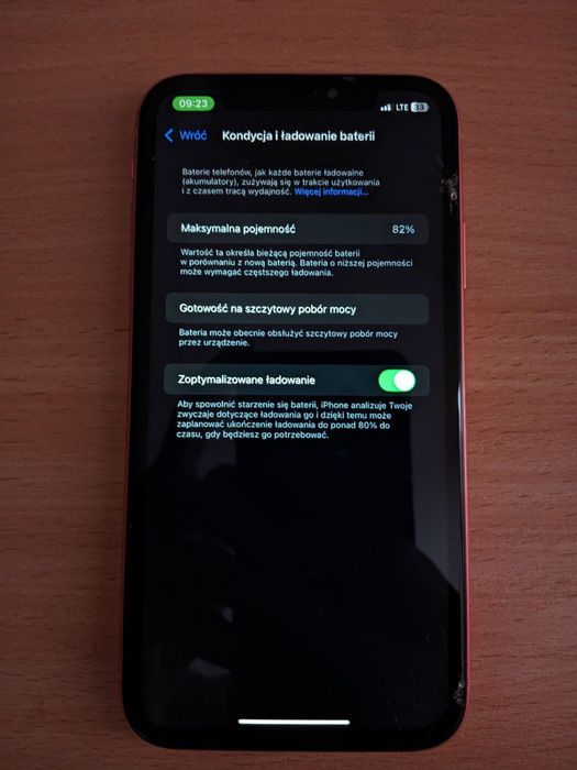 iPhone XR 128 GB • Bez blokad • Pęnknięty ekran • Wymiana •