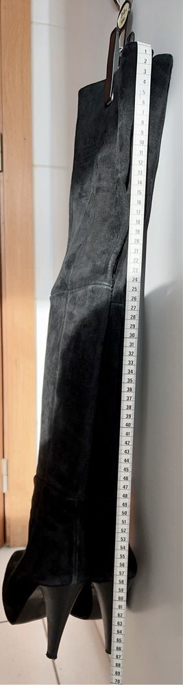 Botas de cano alto em camurça El Corte Inglês