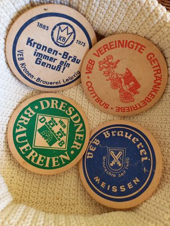 Podstawki do piwa wafle podkladki lata 70 niemieckie