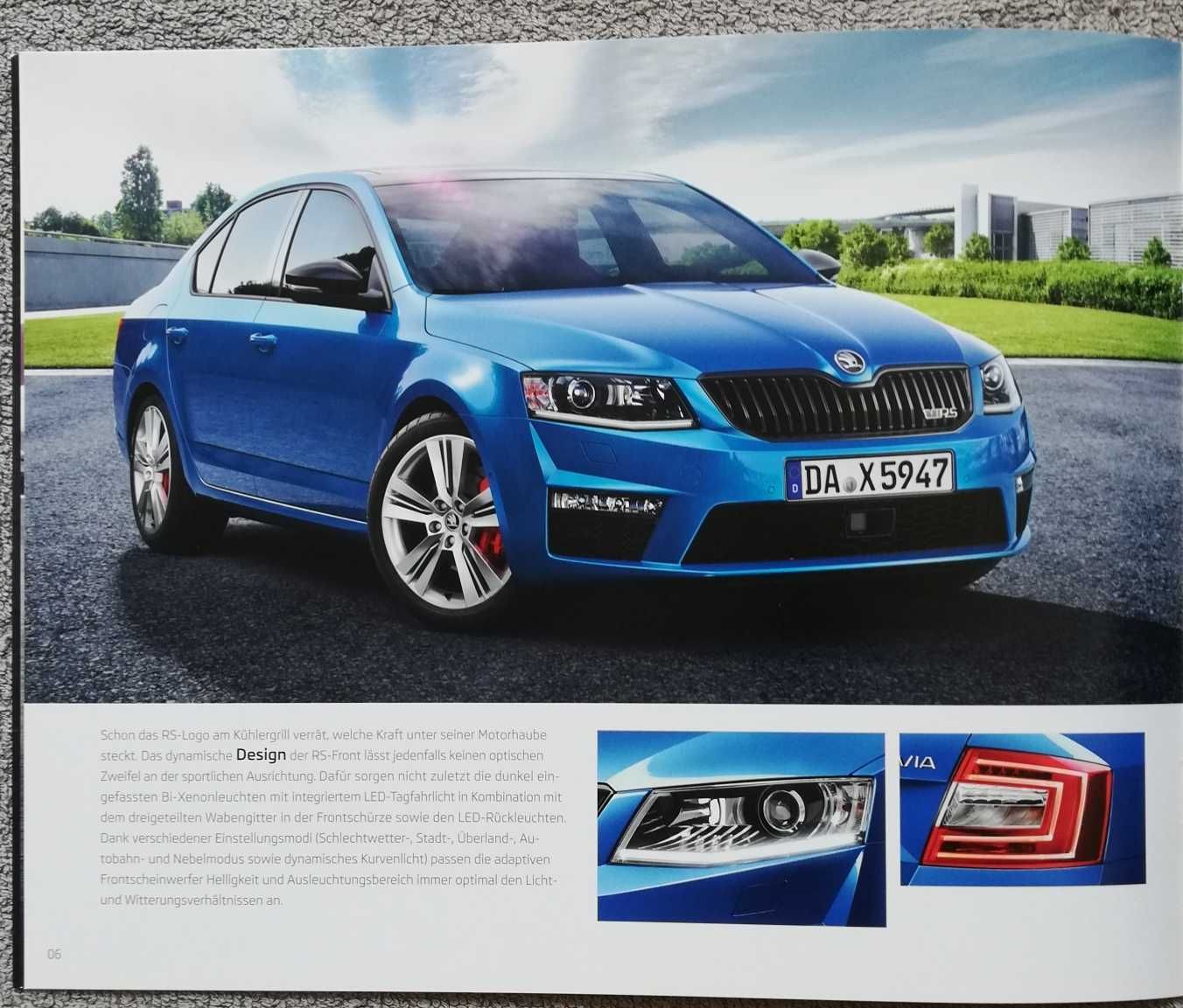 Prospekt Skoda Octavia RS 2015