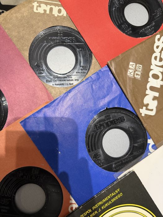 Zestaw płyt winylowych 7’ single stan vg-nm