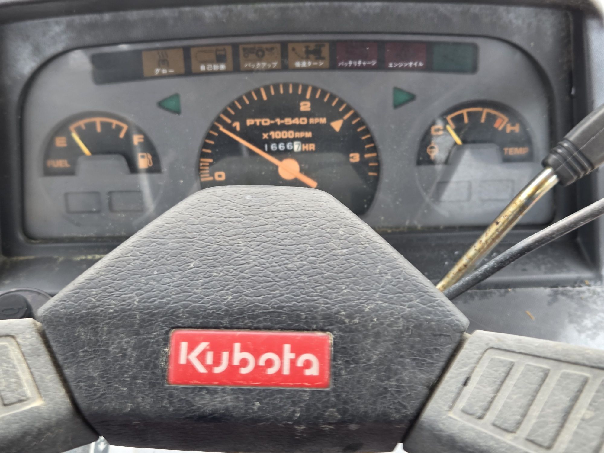 Traktorek japoński Kubota GL19 z kosiarką bijakowa 4x4 rewers