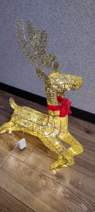 Renifer led świetlny duży XL ozdoby świąteczne Boże Narodzenie