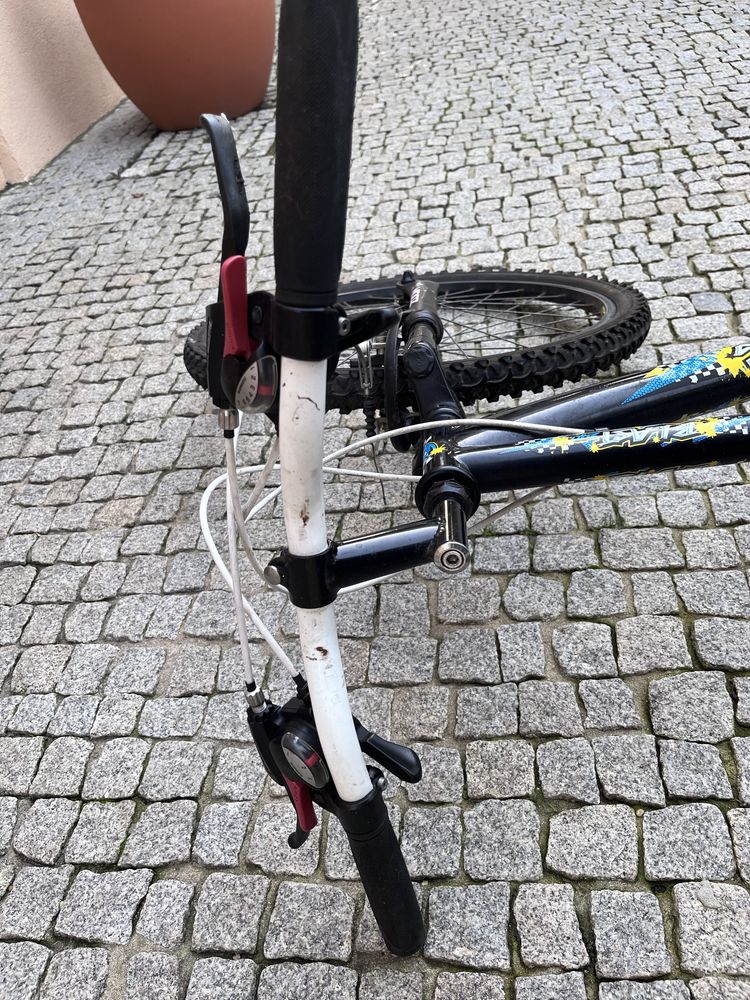 Bicicleta BERG com mudanças e supensão à frente usada