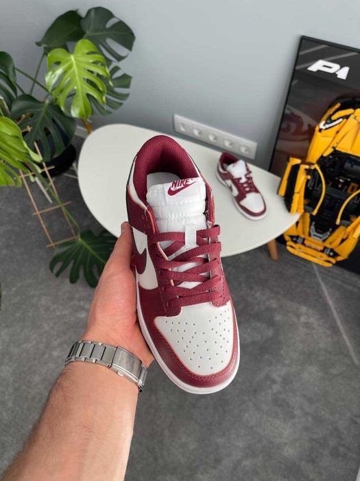 ВСІ РОЗМІРИ! Кросівки Nike Dunk Low Team Red Bordeau найк данк бордові