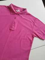 Koszulka polo vintage retro prl t-shirt różowa różowy pink 36 polówka
