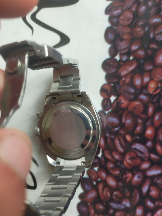 Механические часы в стиле Rolex Daytona, серебристые