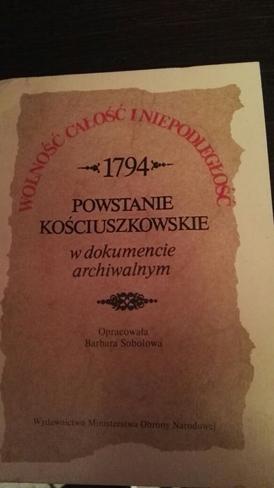 Powstanie kościuszkowskie w dokumencie archiwalnym