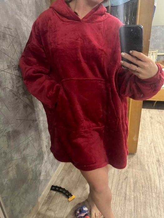 Худі плед з капюшоном Huggle Hoodie толстовка-ковдра