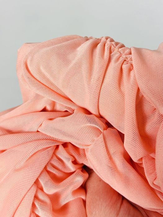 Brzoskwiniowa spódnica ołówkowa z marszczeniem S 36 Fashion Nova
