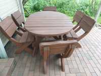Stół ogrodowy plus krzesła