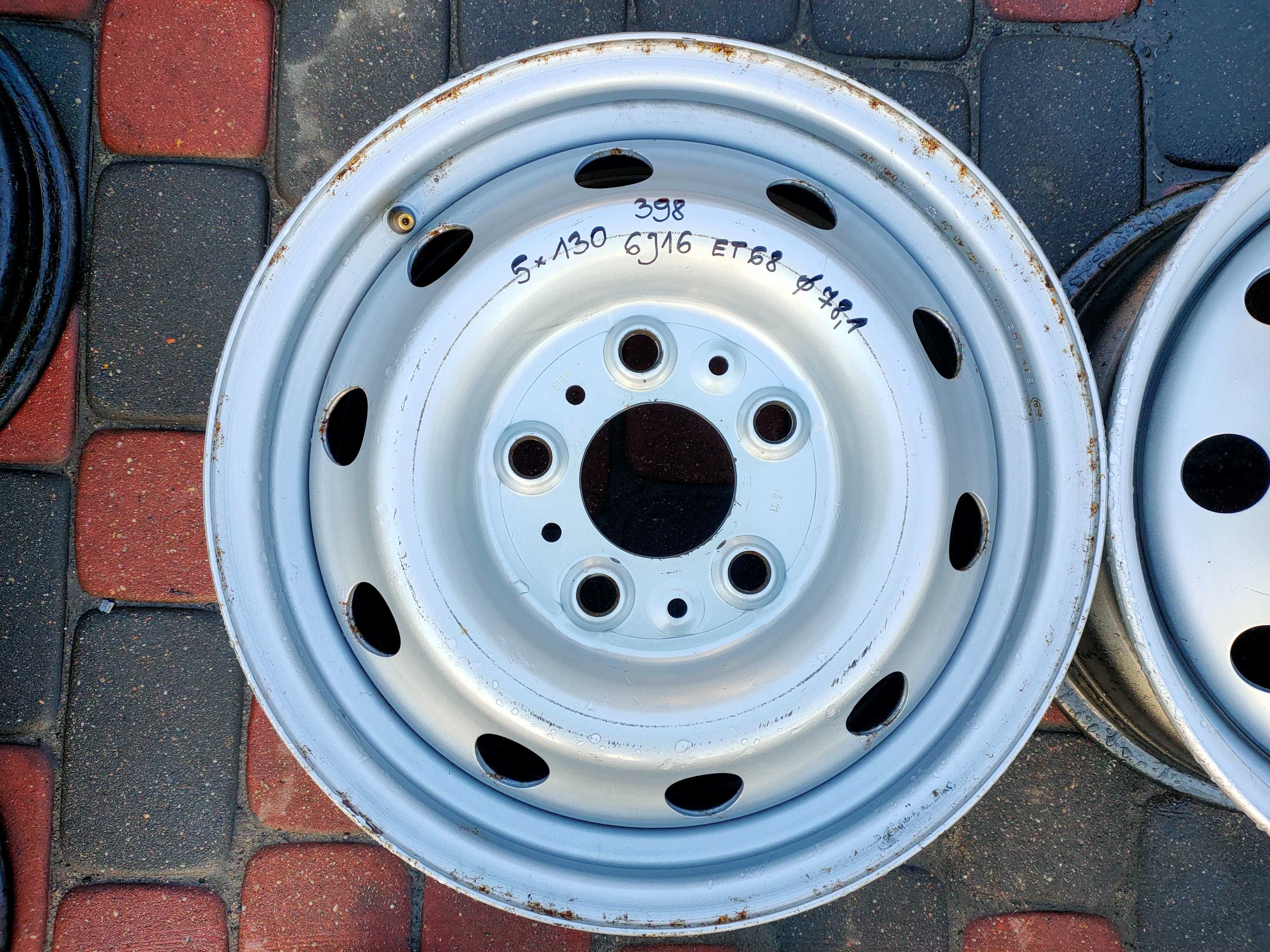 Felga Ducato Jumper Boxer 5x130 6J16 Et68 Fi78,1 nr398