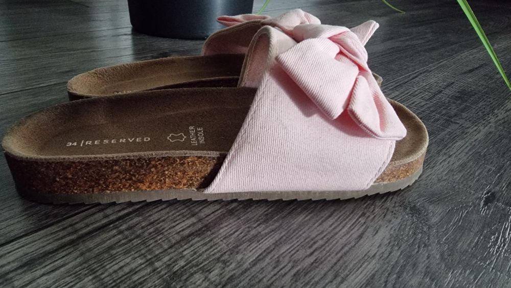 Klapki reserved rozmiar 34