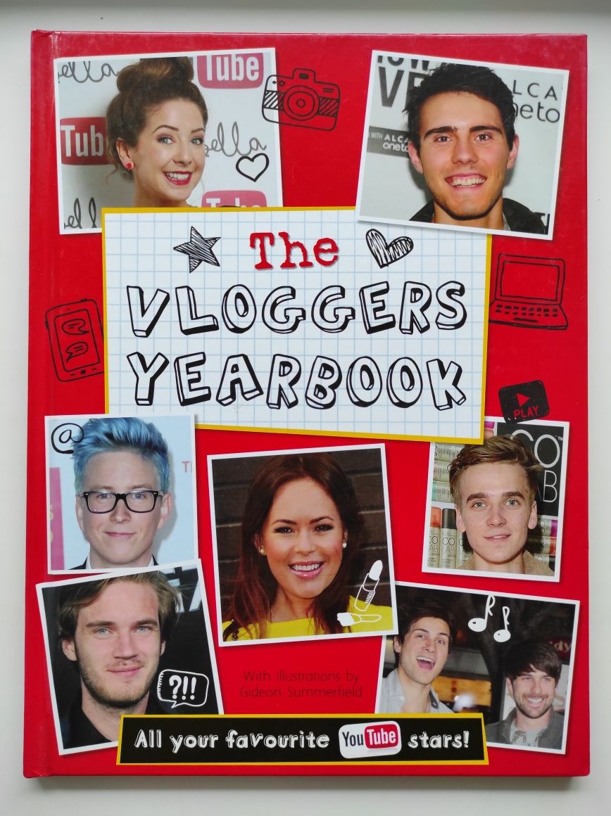 YouTube Книга "The Vloggers Yearbook" о блогерах Ютуб на английском