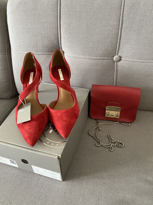 Szpilki zamszowe H&M Premium 41