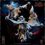 The Black Horde Goblins Skull Net Throwers - The Beholder Miniatures
