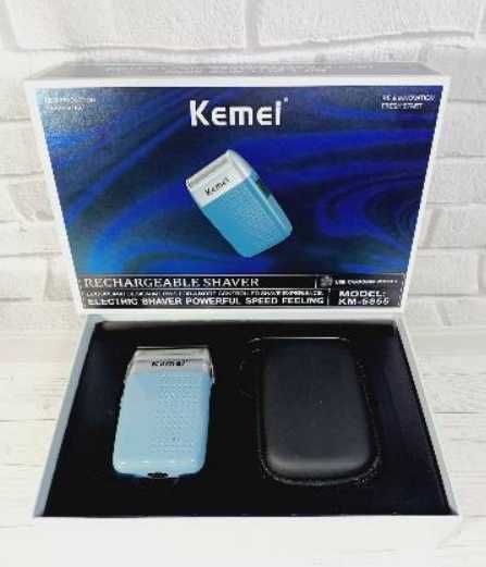 Аккумуляторная электро бритва триммер шейвер для  волос, бороды Kemei