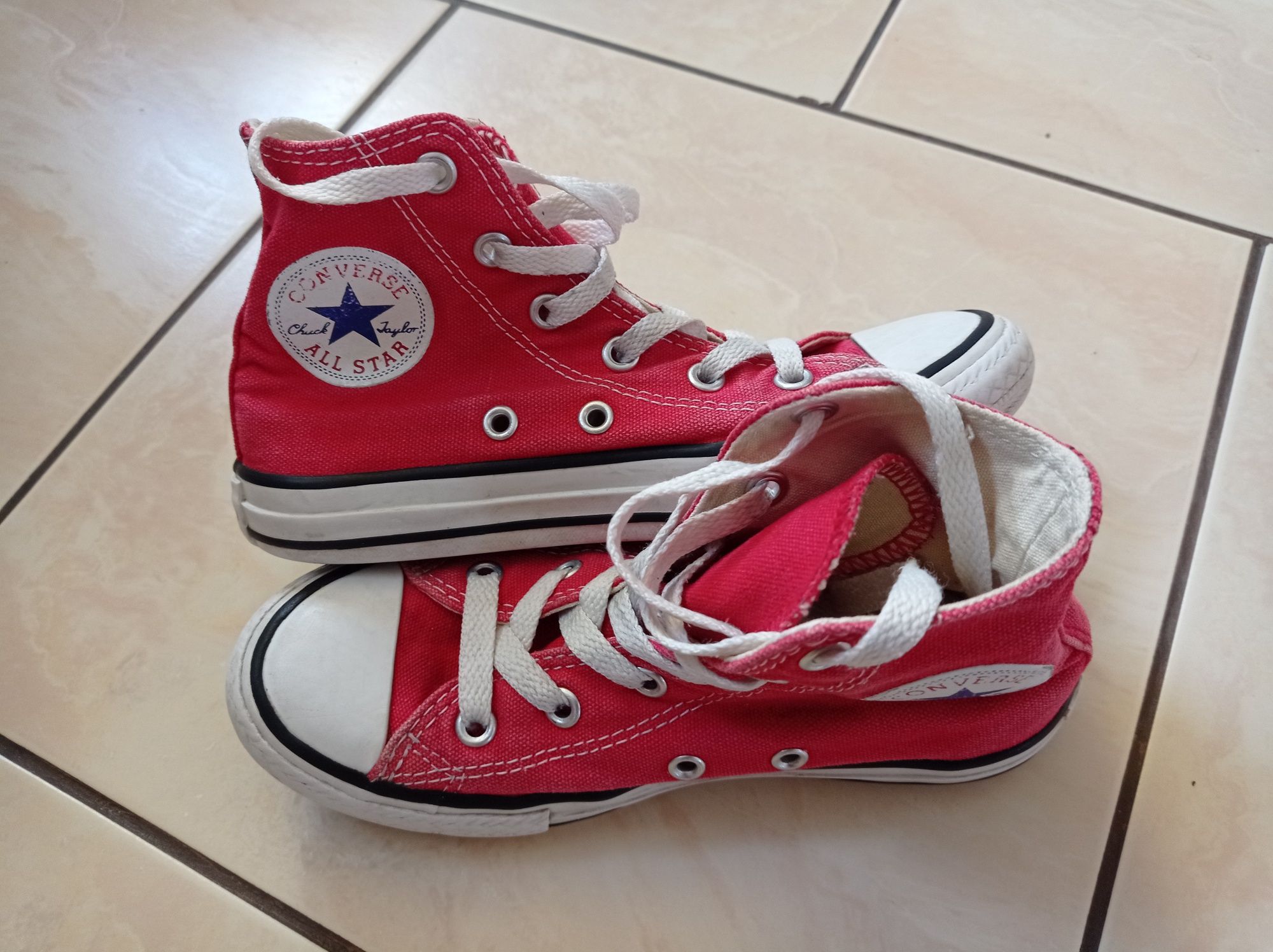 Trampki Converse,rozm.30,all star ,dziecięce,czerwone,wysokie