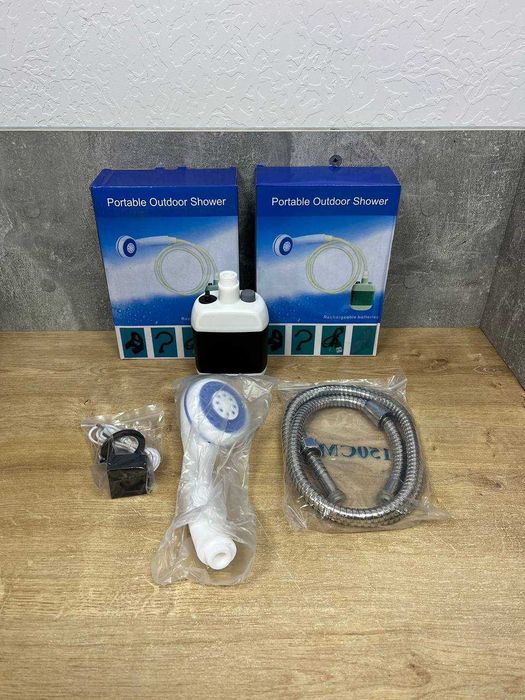 Похідний ДУШ на акумуляторі! Зарядка від USB. Тримає 2 години!