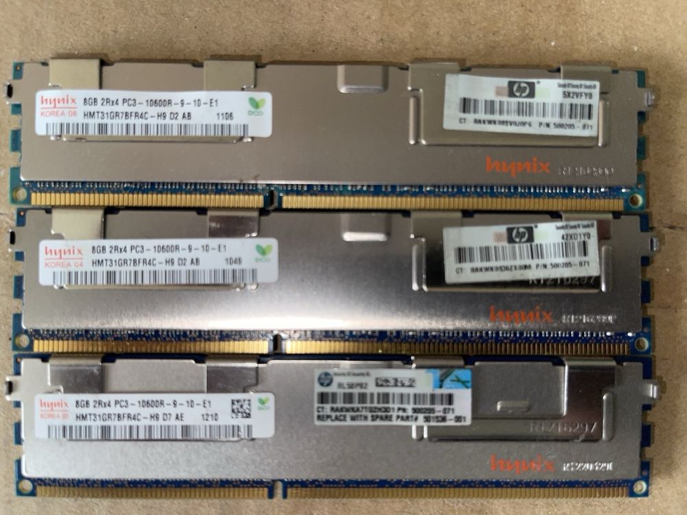 Оперативна памʼять серверна 8 гб ddr 3 низькопрофільні