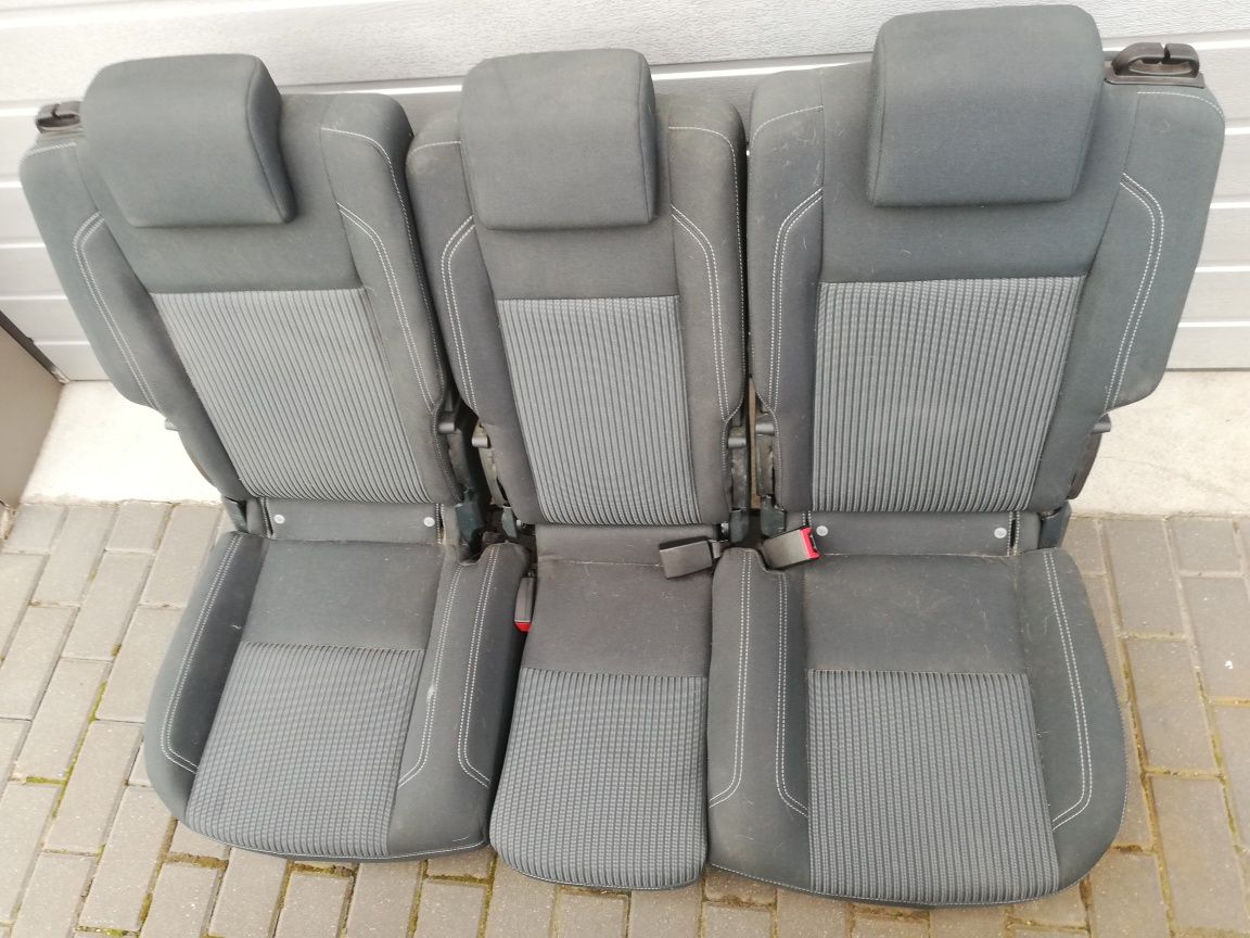 Fotele tył tylne kanapa 2 rząd Ford C-max mk2 II Titanium komplet 3szt