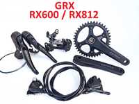 Shimano GRX RX600 / RX812 Korba, przerzutka, klamkomanetki. nowe (498)