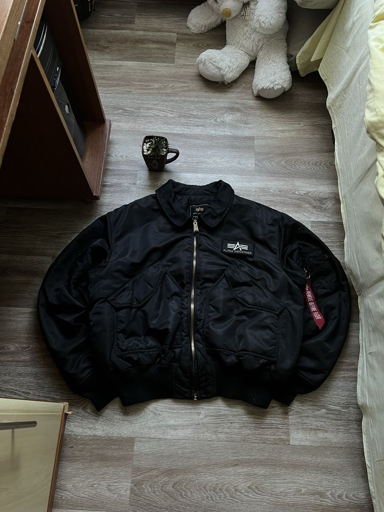 Бомбер alpha industries cwu-45 чорний