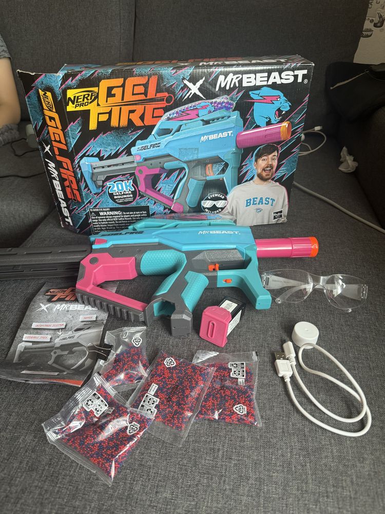 Nerf Pro Gelfire X MrBeast  нерф, ньорф містер Біст