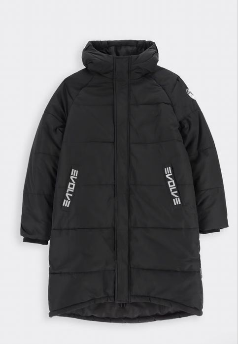 Kurtka parka 152 lemon zimowa