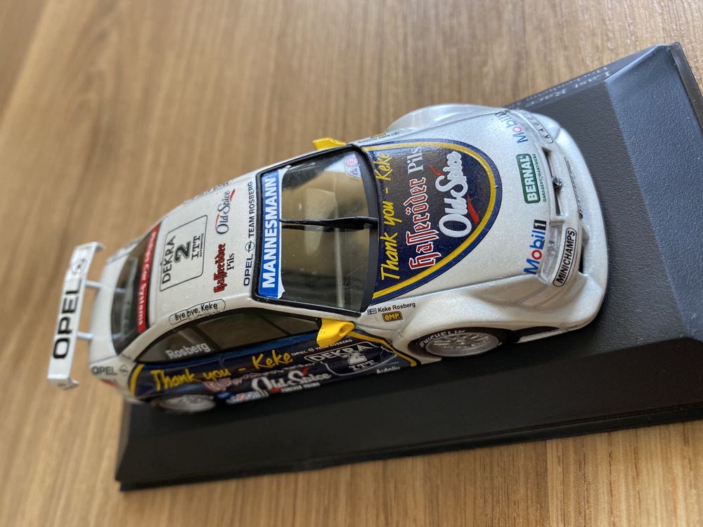 Opel Calibra DTM 1995- K. Rosberg ( esc. 1/43 ) Minichamps c/ defeito