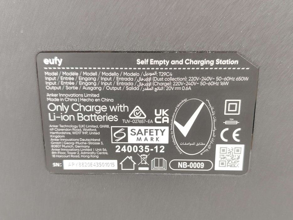 Robot sprzątający Eufy L60 Hybrid SES, czarny, 5000 Pa,2600 mAh,8,69kg