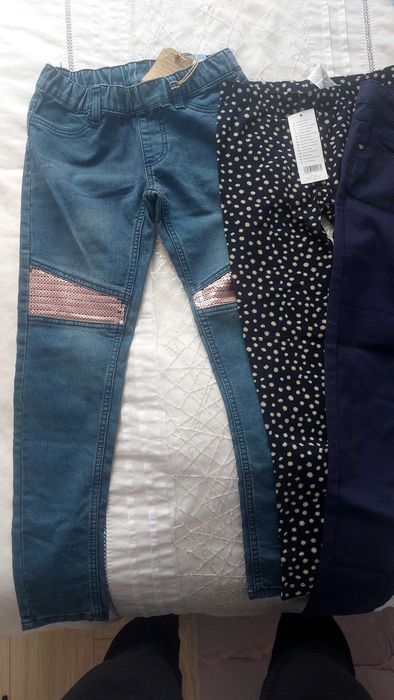 Paka nowych spodni r 140