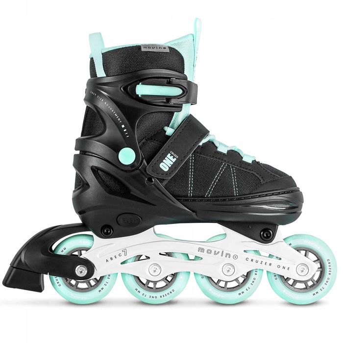 Nowe Rolki Regulowane Damskie Męskie Czarno Niebieskie R. 38-41