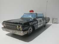 stara zabawka PRL blaszana Policja USA Chevrolet stare zabawki czz rc