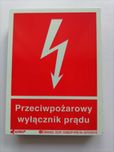 Zna Naklejka. Przeciwpożarowy Wyłącznik Prądu