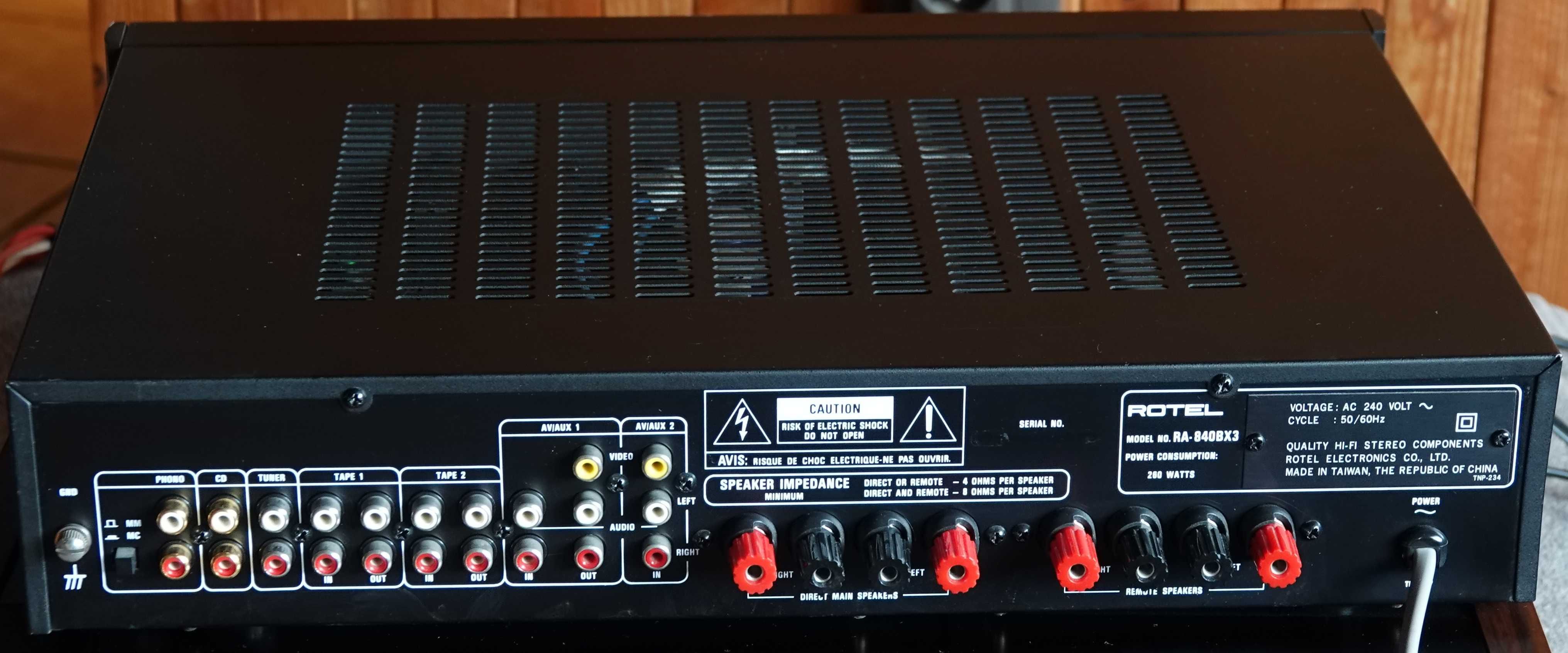Rotel RA-840BX3 Doskonały Wzmacniacz Stereo Hi-Fi 2x80w