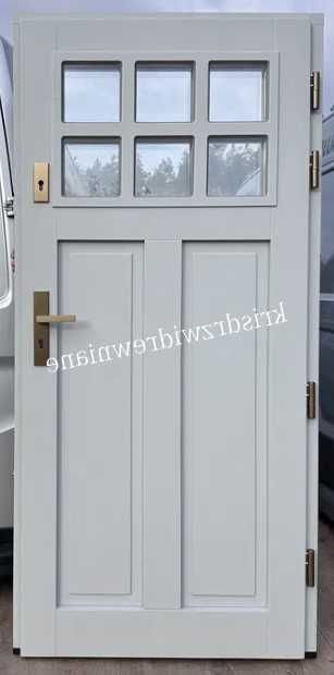 Drzwi zewnętrzne drewniane OD RĘKI Cała Polska czyste powietrze U-1,2