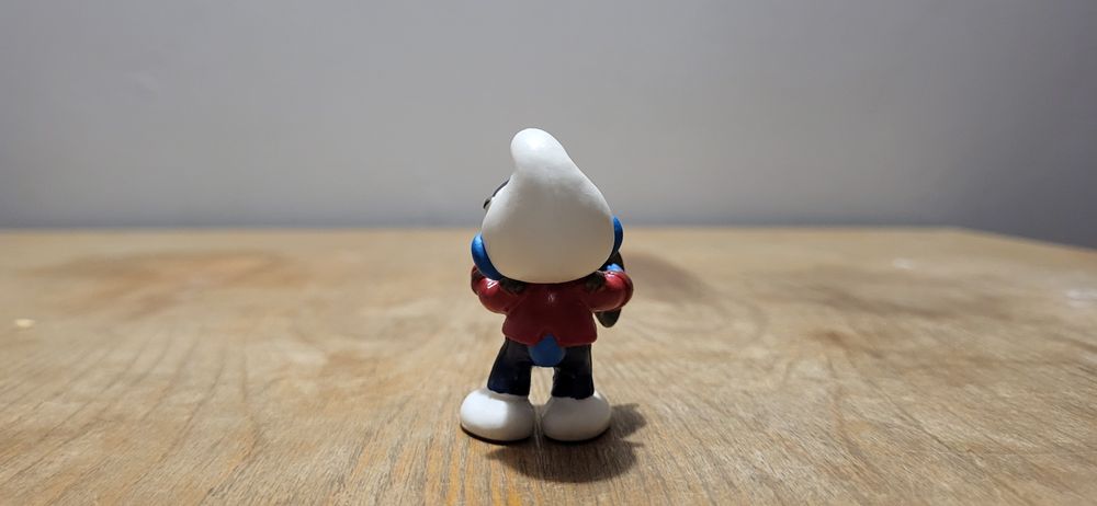 Schleich smerf smurf z trąbką orchiestra figurka model wycofany z 2001
