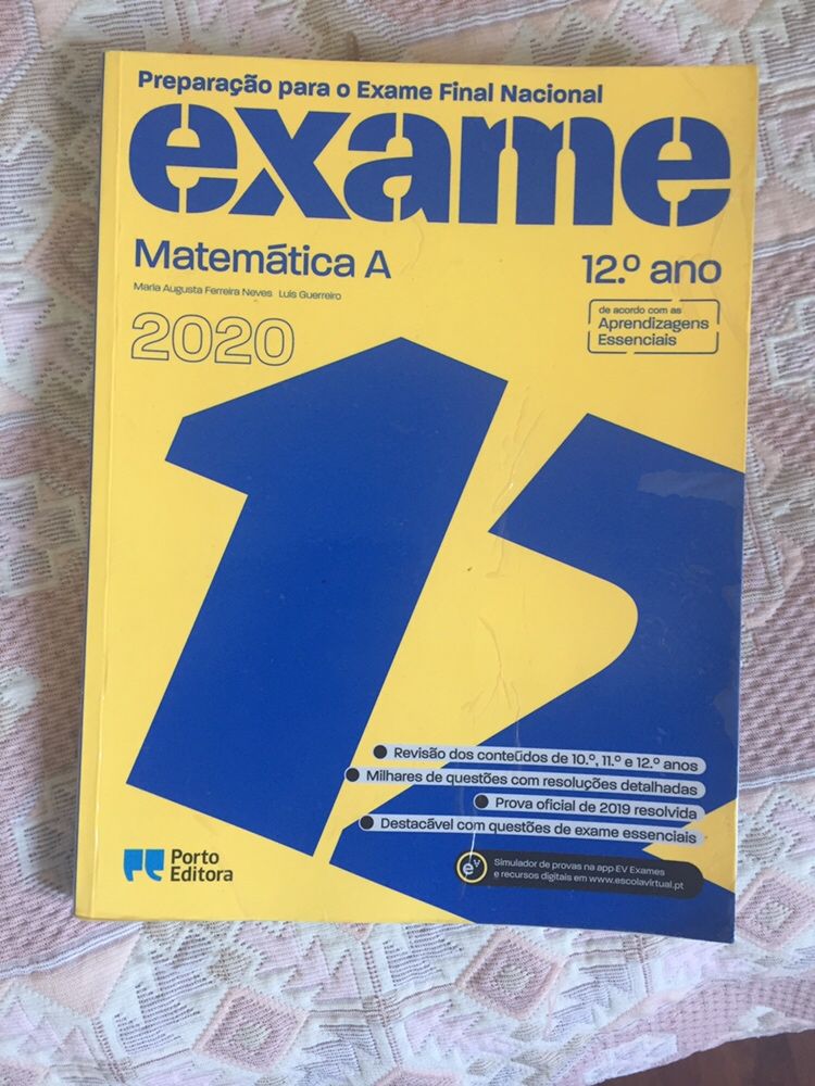 Livro preparação de exame de Matemática