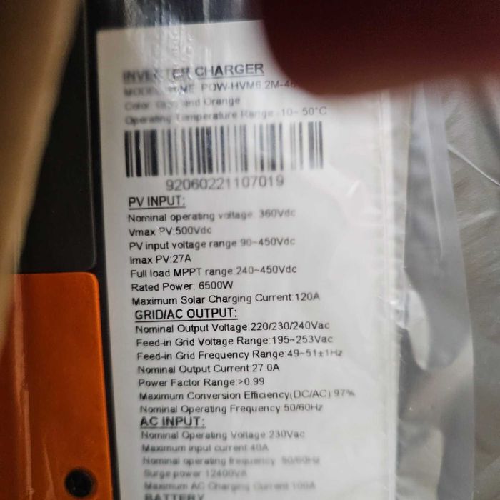 Гібридний Інвертор наявні 3.5 4,2 5,5, 6,2  Акум Lpo4 48в 3,6квт