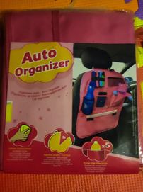 Auto organizer kolor różowy