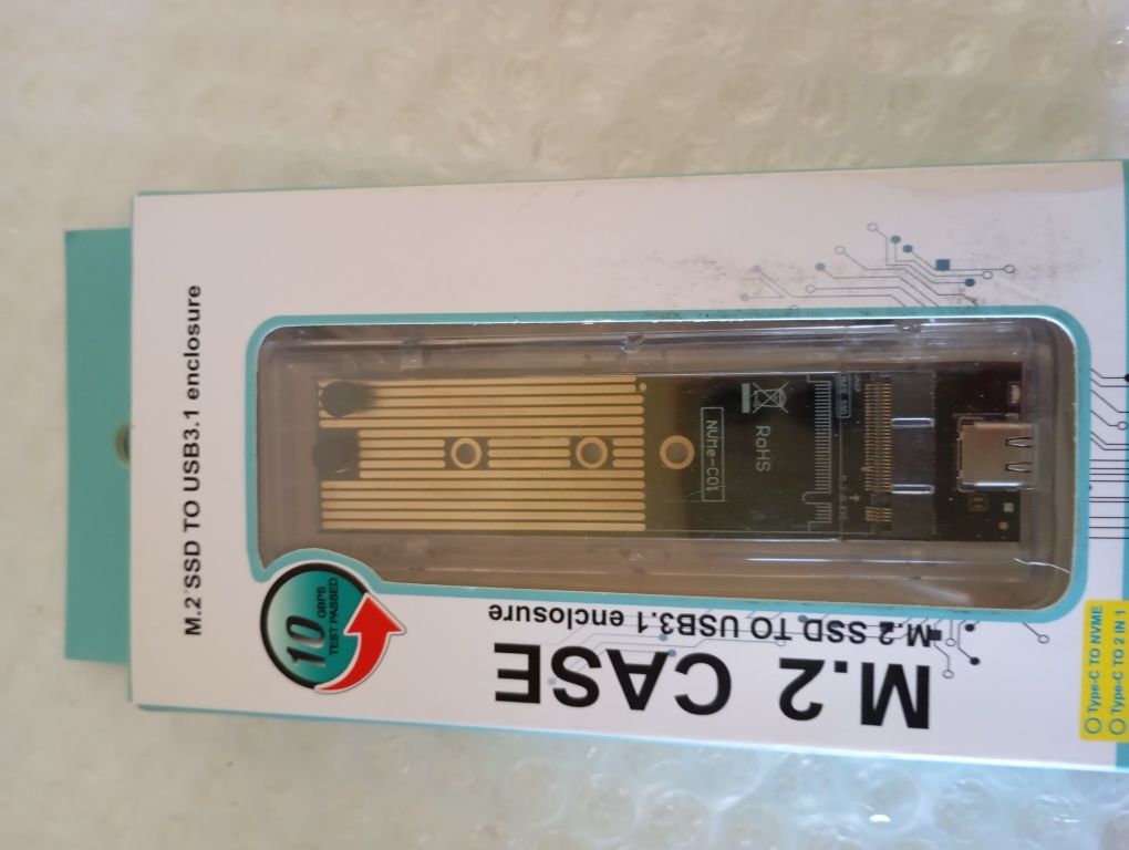 Zewnętrzna obudowa M.2 NVMe SSD na USB 3.1 Type-C – Szybki Dysk Zewnęt