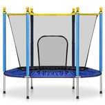 Trampolina ogrodowa z siatką domowa 140x 122 cm