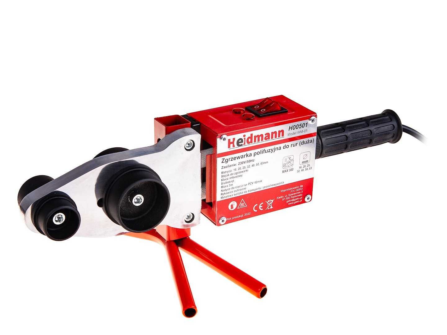 ZGRZEWARKA polifuzyjna DO RUR 16-63 mm BIG typ H 2700W walizka 2355