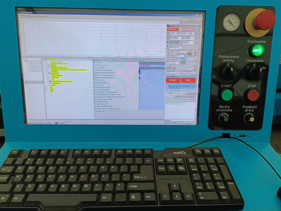 Ploter CNC frezarka KIMLA BPF 2161 ze stopą odciągową 2.1x6.1
