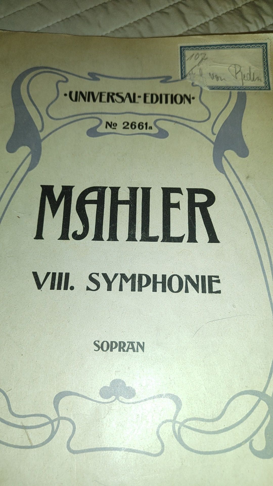 Nuty Schumann,Nagler sopran antyk