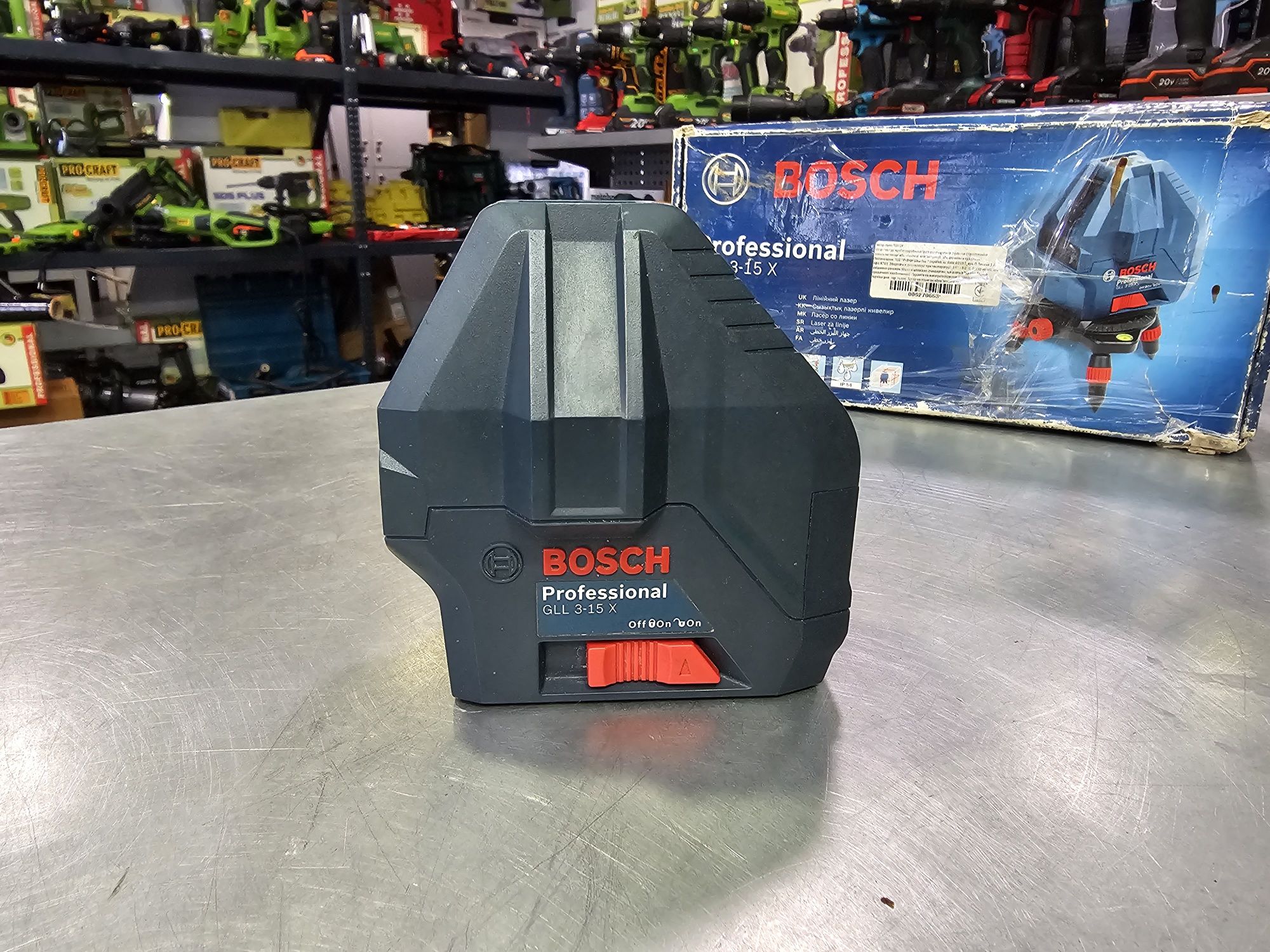 Лазерный уровень нивелир Bosch GLL 3-15X Оригинал