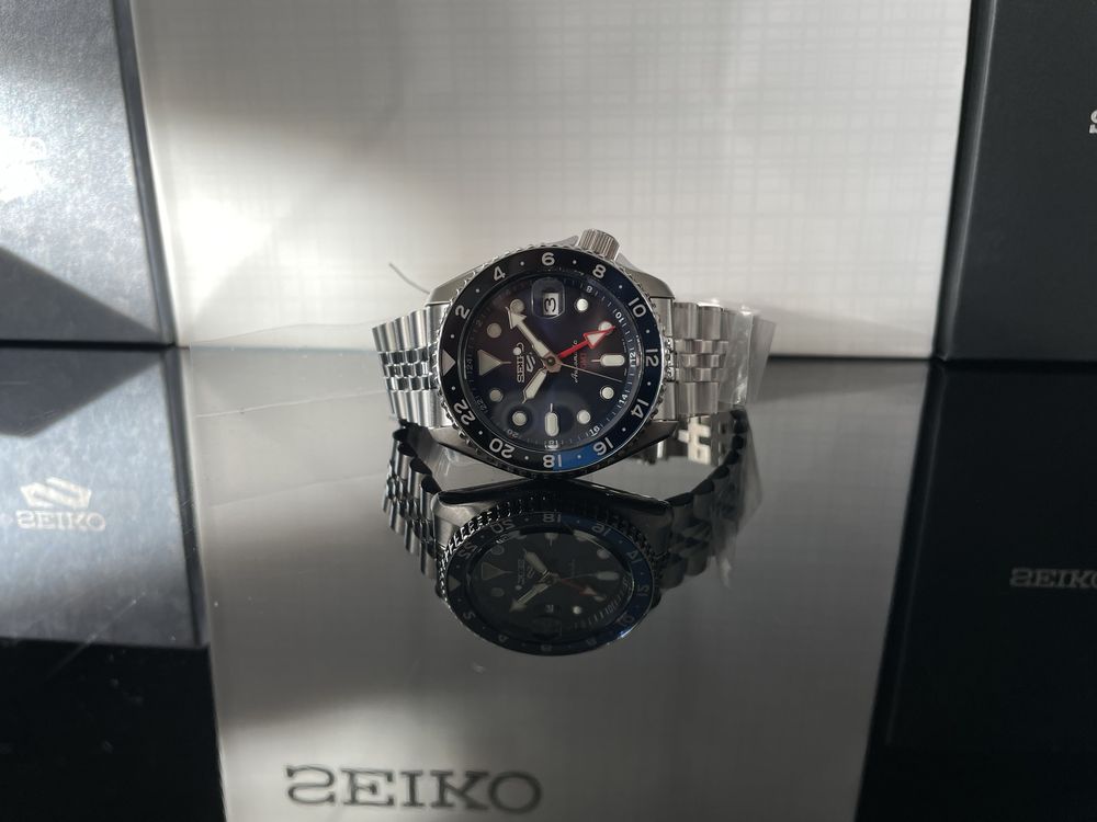 Zegarek Seiko 5 Sports GMT Blueberry SSK003K1