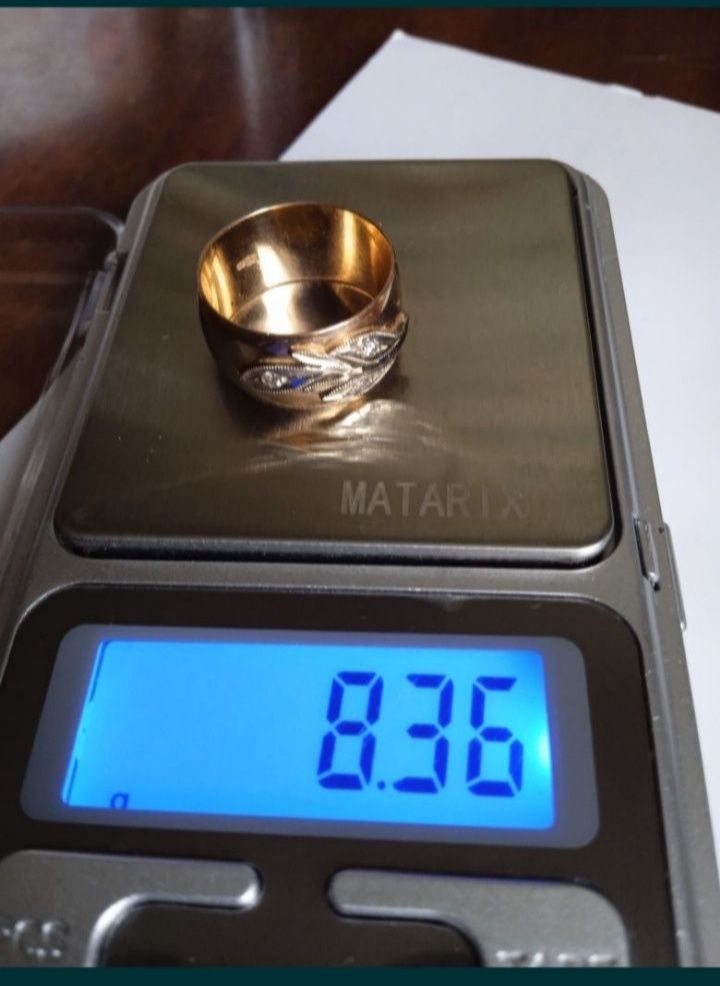 Шикарное золотое кольцо чалма с бриллиантами 583 проба СССР